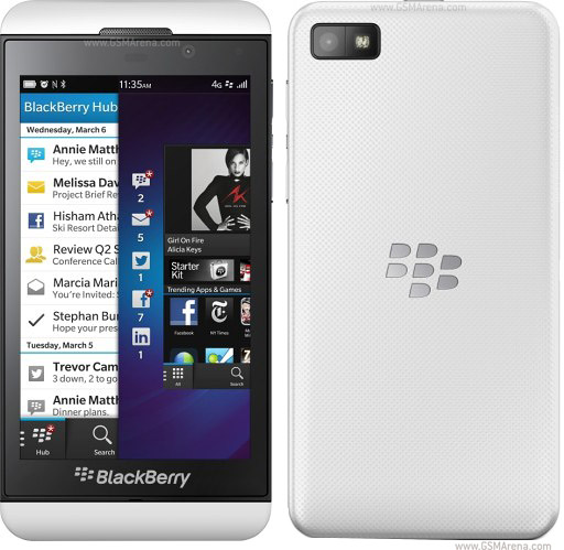 blackberry z10 white